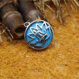 6PCS Aventurine Wishing Pendulum Natural Stone Flower Alloy Pendant Necklace