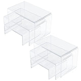 6PCS Acrylic Display Risers for Jewelry Candy Figures
