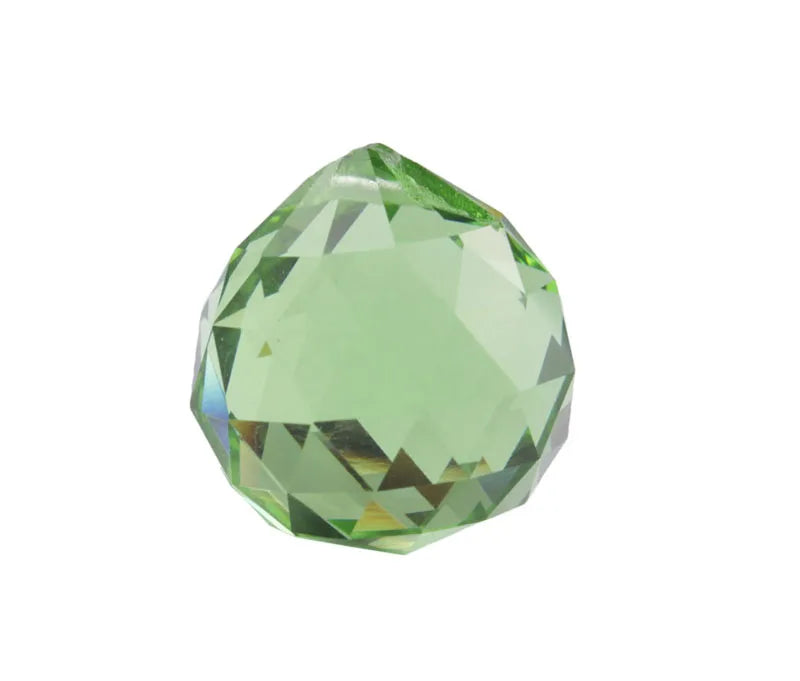 6PCS Crystal Hanging Suncatchers Balls 30mm Various Colors