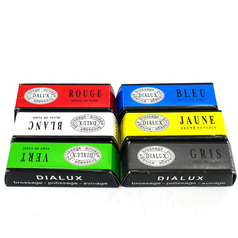 6PCS Dialux Sets Jewelers Polishing Metals Compound Luster Buffing Rouge