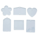 6PCS Many Shape Silicone Mold DIY Casting Ornament Pendants Accessory Mold