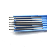 6PCS Dental Tungsten Steel Carbide Burs High Speed Round Steel Burs