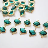 6PCS Irregular Crystal Glass Pendant for Earring Making