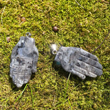6PCS Crystal Quartz Necklace Pendants Natural Stone Healing Jewelry
