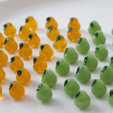 6PCS Glaze Glass Pear Beads Jewelry Making Supplies