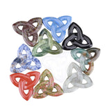 6PCS Natural Stone High Triangle Necklace Pendants
