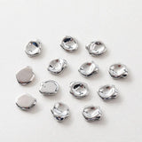 6PCS Minimalist Hand Charm for Jewelry Making Brass 14k Plated 10*12mm