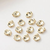 6PCS Minimalist Hand Charm for Jewelry Making Brass 14k Plated 10*12mm