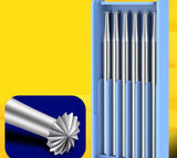 6PCS Jewelry Setting Burs Diamond Bearing Cutter Stone Set Tool