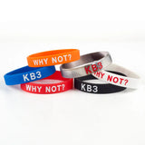 6PCS KB3 WHY NOT Silicone Bracelet Westbrook NO.0 Basketball Wristbands