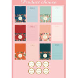 6PCS DIY Flower Greeting Cards Postcards Wedding Invitation Birthday Envelope
