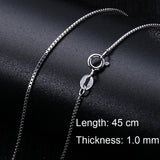 6PCS S925 Silver Chain Pendant Necklace Women Choker Bold Clavicle Chain