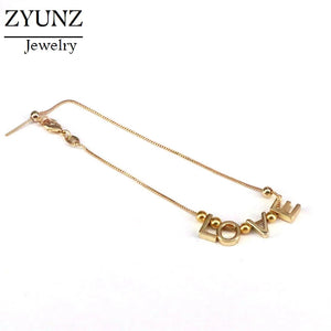 6PCS Metal Anklet Bracelet Adjustable Foot Chain Love Word Anklets Jewelry