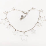 6PCS Mixed Summer Anklet Bracelet Stars Leaves Heart Pattern Leg Chain