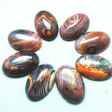 6PCS 20X30MM Nature Agate Stone Cabochons - Unique Beads Accessories