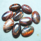 6PCS 20X30MM Nature Agate Stone Cabochons - Unique Beads Accessories