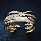 6PCS Boho Cuff Bangles Bracelet Love Pulseiras Bangle Charm Women Jewelry