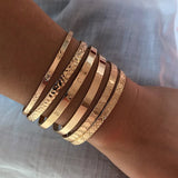 6PCS Boho Cuff Bangles Bracelet Love Pulseiras Bangle Charm Women Jewelry