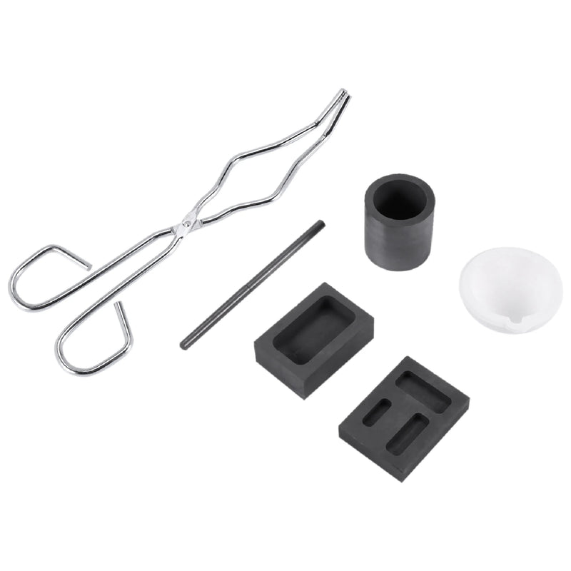 6PCS Smelting Silver Furnace Kit Metal Crucible for Experiment
