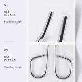 6PCS Smelting Silver Furnace Kit Metal Crucible for Experiment