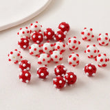 6PCS Speckle Coloured Glaze Glass Beads Charms for Jewelry Making