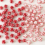 6PCS Speckle Coloured Glaze Glass Beads Charms for Jewelry Making