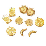 6PCS Stainless Steel Heart Star Moon Pendants for DIY Earrings Necklace Bracelet