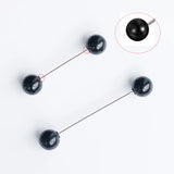 6PCS Double Faux Pearl Brooch Cardigan Collar Clip Set