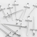6PCS Sword Charms Alloy Metal Pendants for DIY Necklace Making