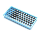 6PCS Tungsten Steel Burs Stone Setting Shank 2.35MM Metal Engraving Tools