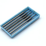 6PCS Tungsten Steel Burs Stone Setting Shank 2.35MM Metal Engraving Tools
