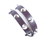 6PCS Unisex Punk Spike Rivet PU Leather Bracelets