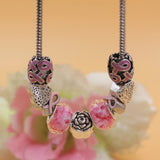 6PCS Pink Ribbon Breast Cancer Bracelets for Awareness Month