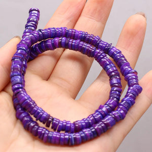 6PCS Natural Freshwater Shells Shell Disc Bead Necklace Bracelet Jewelry