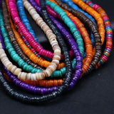 6PCS Natural Freshwater Shells Shell Disc Bead Necklace Bracelet Jewelry