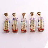 6PCS Chakra Pendant Healing Necklace Druzy Reiki Pendulum Amulet