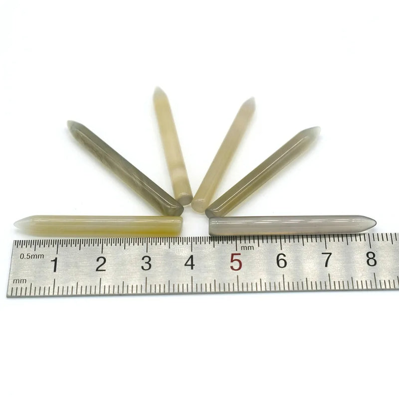 6PCS Agate Burnisher Silver Jewelry Polishing Tools