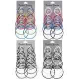 Colorful Hoop Earrings Set Steampunk Circle Party Jewelry