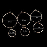 Punk Hoop Earrings Set for Women Steampunk Ear Clip Earring