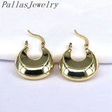 Vintage Style Plated Hoop Earring Geometric Charms Ear Buckle Earrings