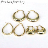 Vintage Style Plated Hoop Earring Geometric Charms Ear Buckle Earrings