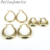 Vintage Style Plated Hoop Earring Geometric Charms Ear Buckle Earrings