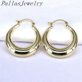 Vintage Style Plated Hoop Earring Geometric Charms Ear Buckle Earrings