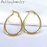 Vintage Style Plated Hoop Earring Geometric Charms Ear Buckle Earrings
