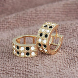 6Pairs Plating Huggie Hoop Earrings Women Boucles D'oreilles Femme Oorbellen