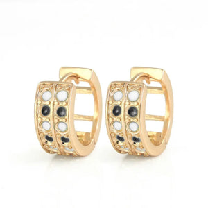 6Pairs Plating Huggie Hoop Earrings Women Boucles D'oreilles Femme Oorbellen
