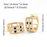 6Pairs Plating Huggie Hoop Earrings Women Boucles D'oreilles Femme Oorbellen