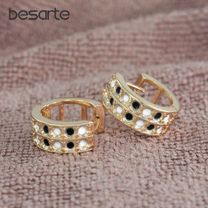 6Pairs Plating Huggie Hoop Earrings Women Boucles D'oreilles Femme Oorbellen