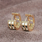 6Pairs Plating Huggie Hoop Earrings Women Boucles D'oreilles Femme Oorbellen