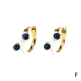 Colorful Enamel Small Hoop Earrings Women Earings Party Gift